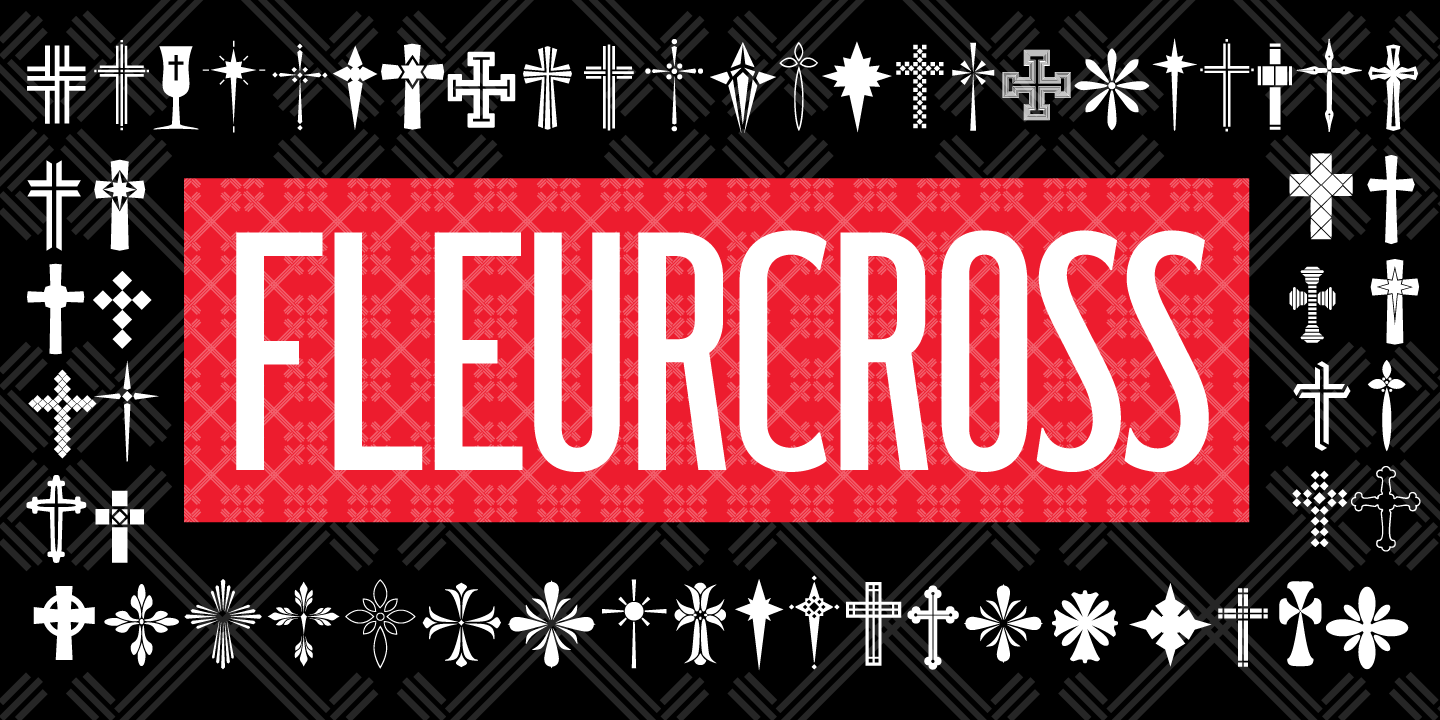 Шрифт P22 FleurCross